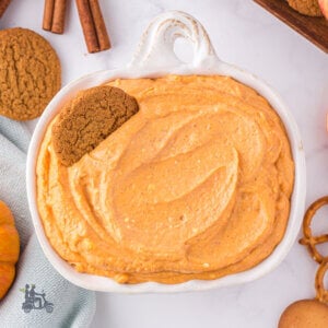 Cream Cheese Pumpkin Dip with Ginger Snap.
