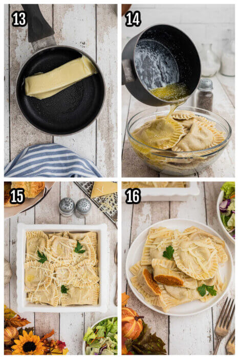 Easy Homemade Pumpkin Ravioli With Butter Parmesan Sauce