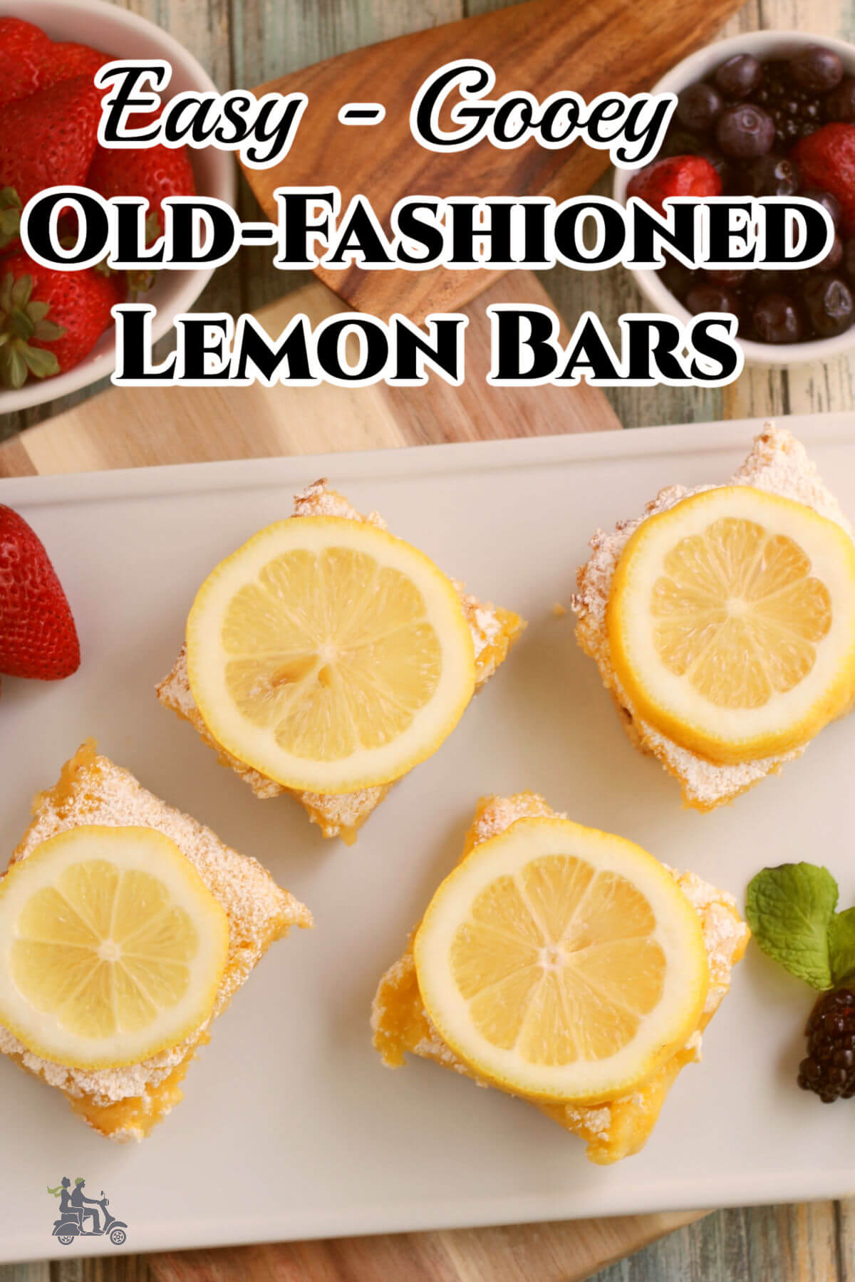 Lemon Squares with title on image. 