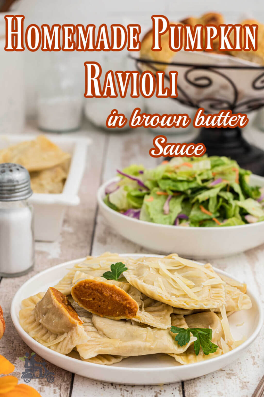 Easy Homemade Pumpkin Ravioli With Butter Parmesan Sauce