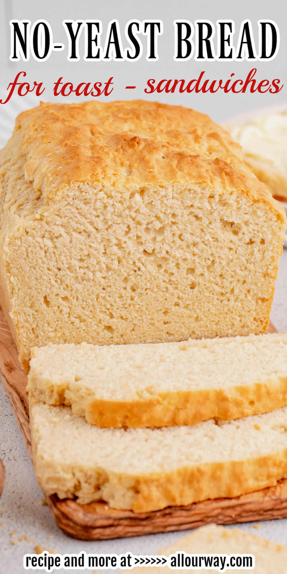 This No Yeast Bread is a great recipe for anyone starting out with making their own bread from scratch. The dough can easily be mixed by hand and you won’t even need to allow additional time for the bread to rise prior to baking! 