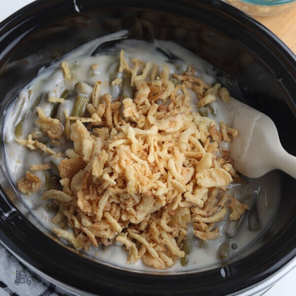 Easy Crockpot Green Bean Casserole