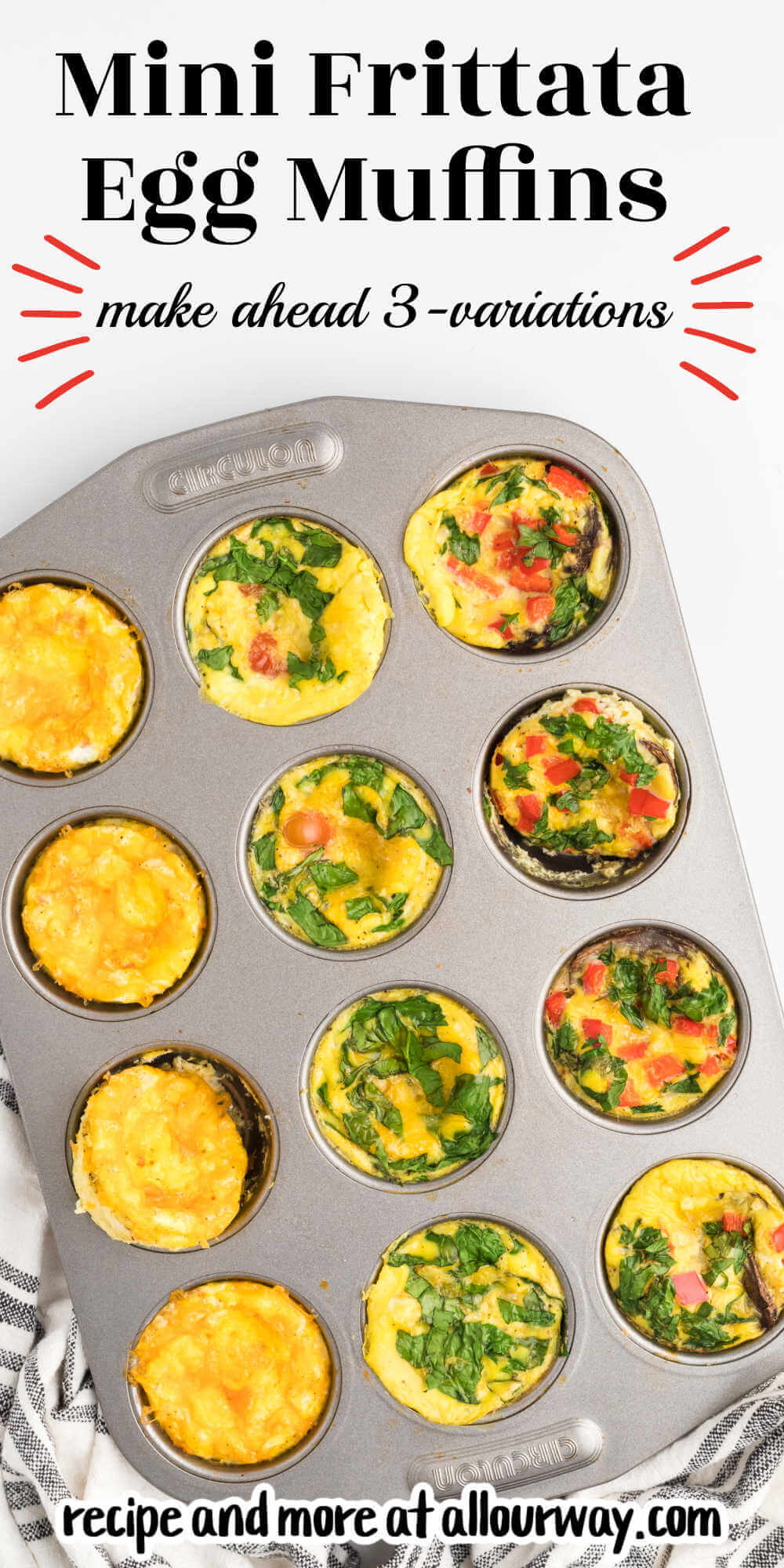 These high-protein mini frittata breakfast cups are filling, extremely tasty, and won’t create a mess in the kitchen - perfect for breakfast with the family or to pack for lunch! Take them on road trips and camping. The eggs cups are very convenient.