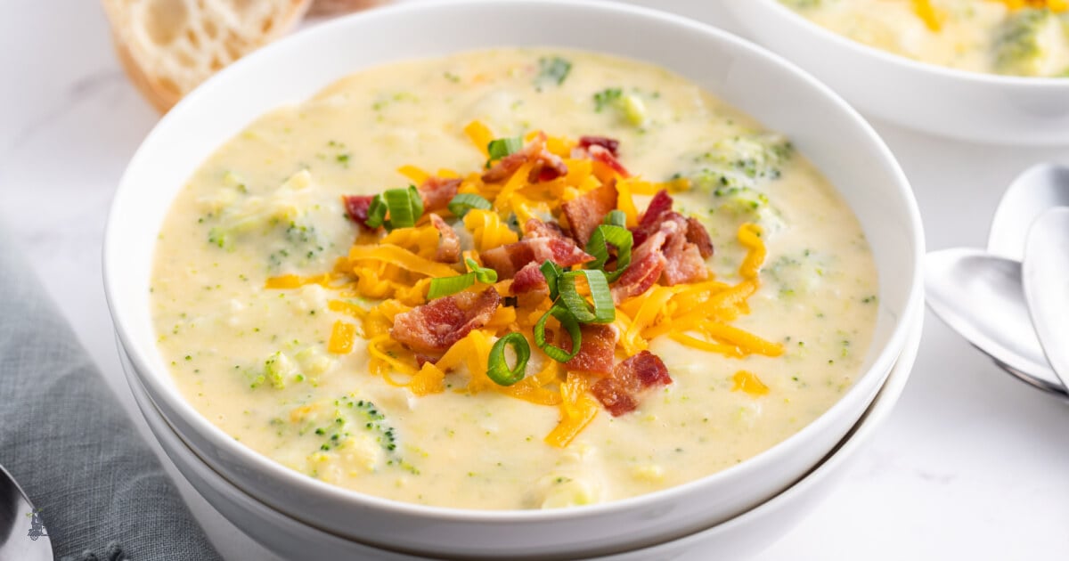 Creamy Cheddar Potato Broccoli Soup