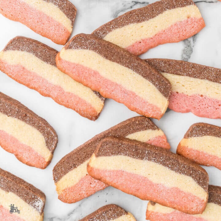 Neapolitan Cookies - A Tricolor Italian Christmas Cookie