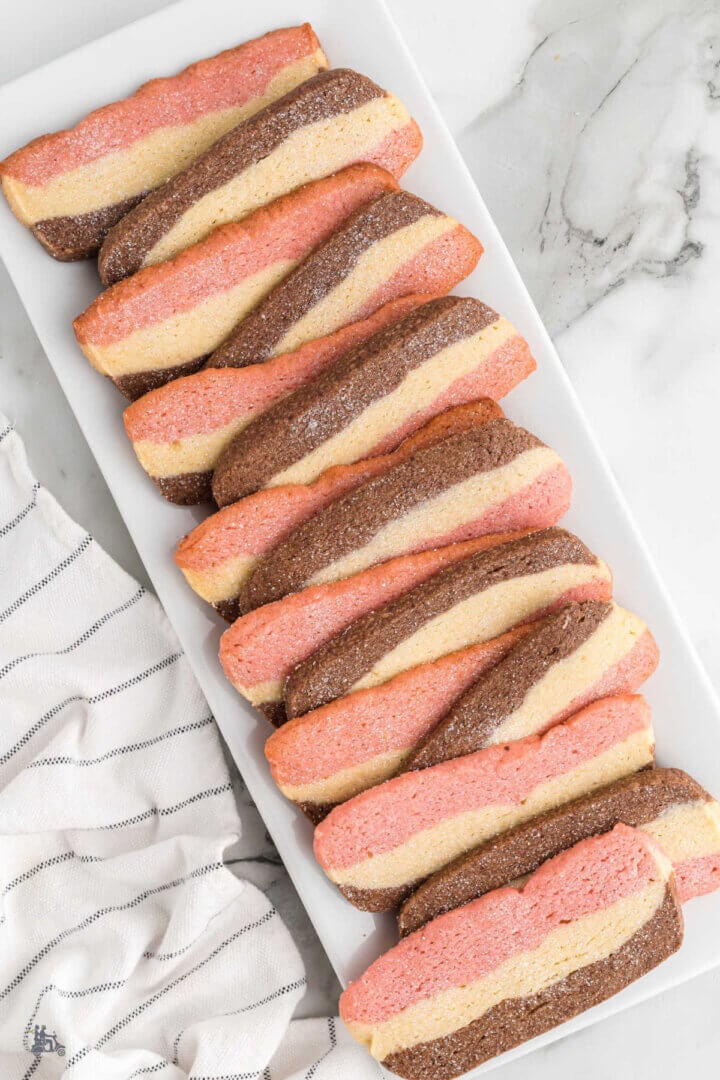 Neapolitan Cookies - A Tricolor Italian Christmas Cookie
