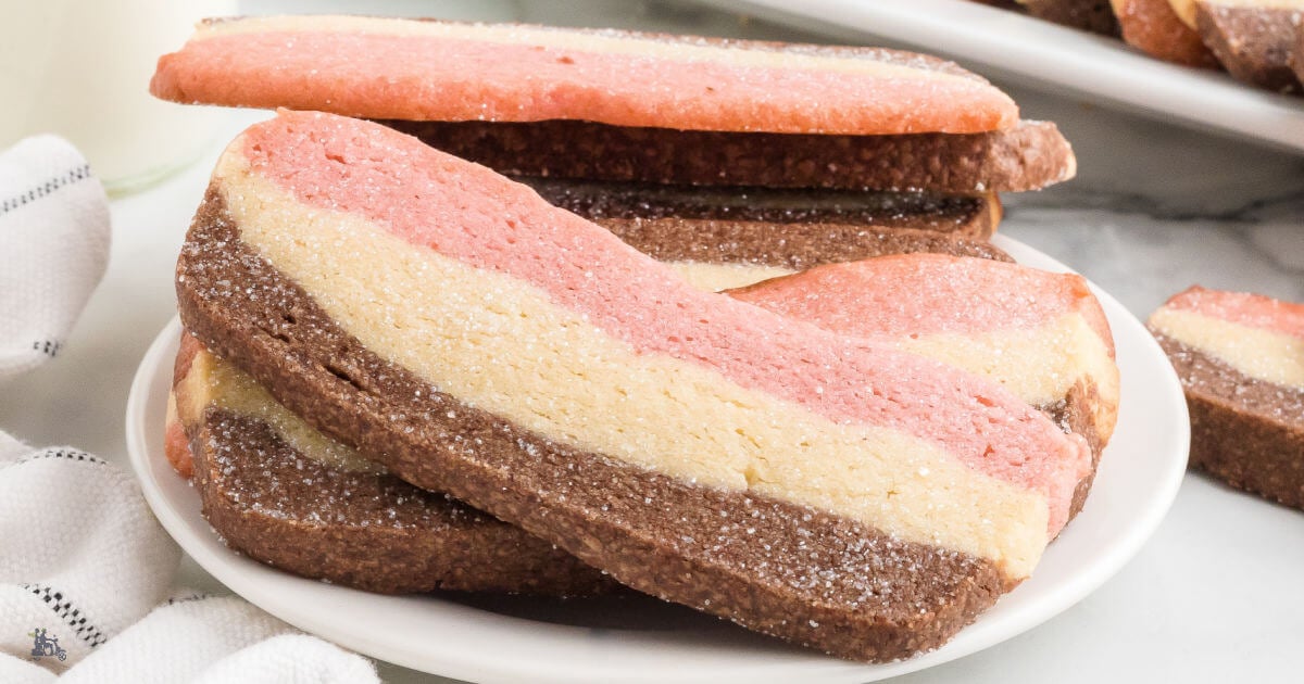 Neapolitan Cookies - A Tricolor Italian Christmas Cookie