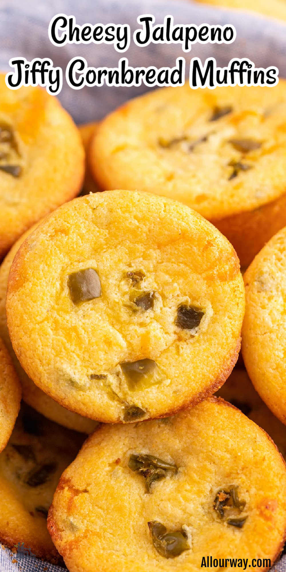 Jiffy jalapeño cornbread muffins are super easy to make and are rich with flavor. The combination of cheddar cheese, jalapeños make them flavorful and the sour cream keeps them moist. Make them ahead and freeze then enjoy them whenever you have the craving.