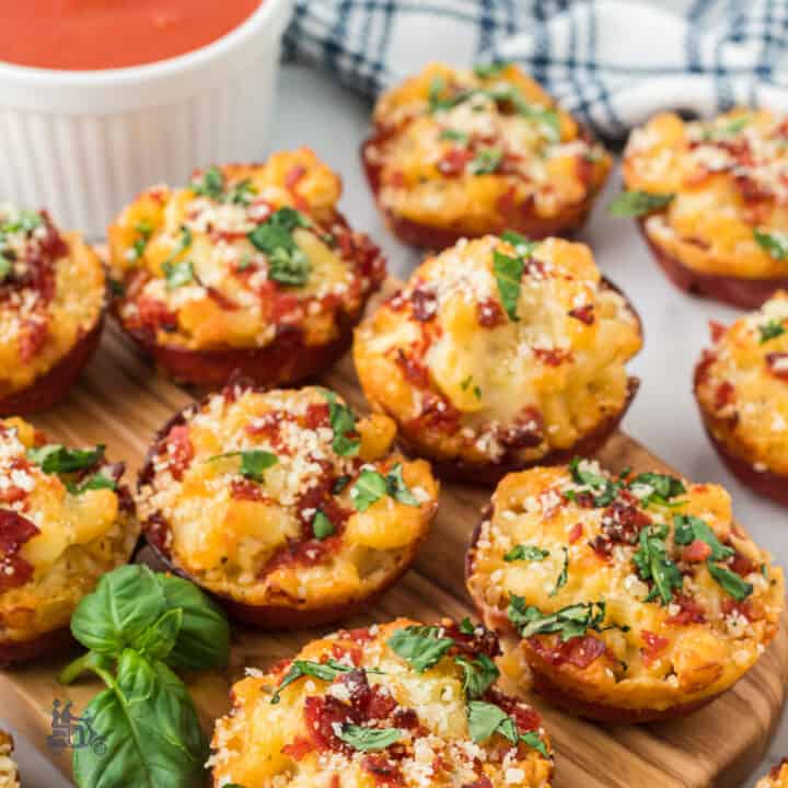 Mac and Cheese Pizza Bites Appetizer and Snack
