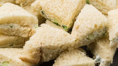 cucumber sandwiches with cream cheese and italian dressing Cucumber Sandwiches