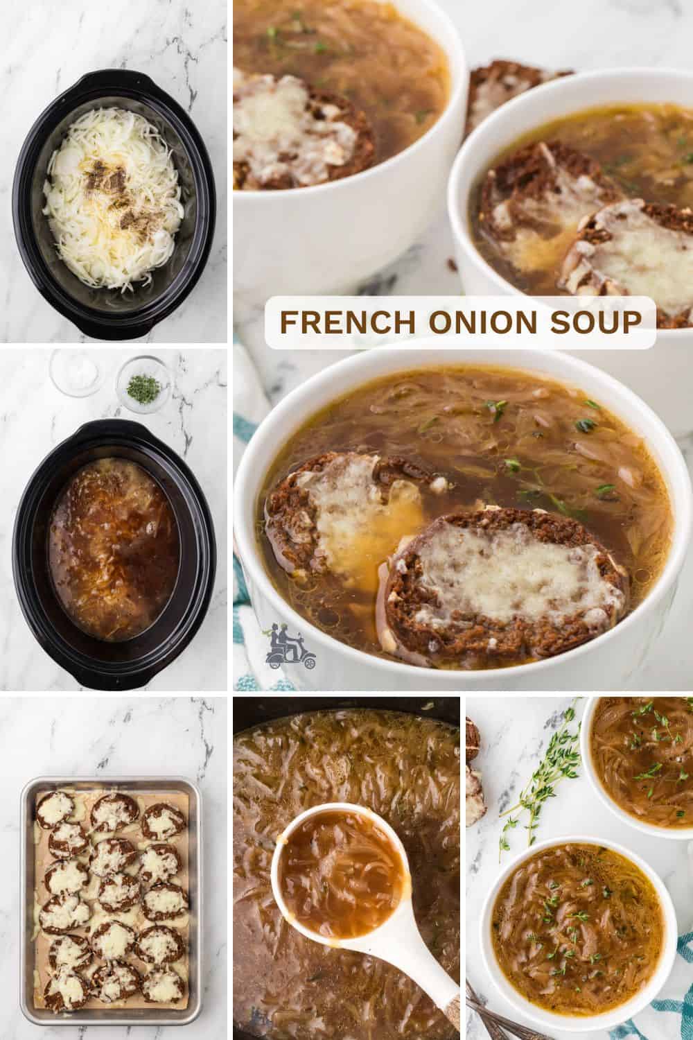 Cozy Slow Cooker French Onion Soup with Cheesy Gruyere Toast