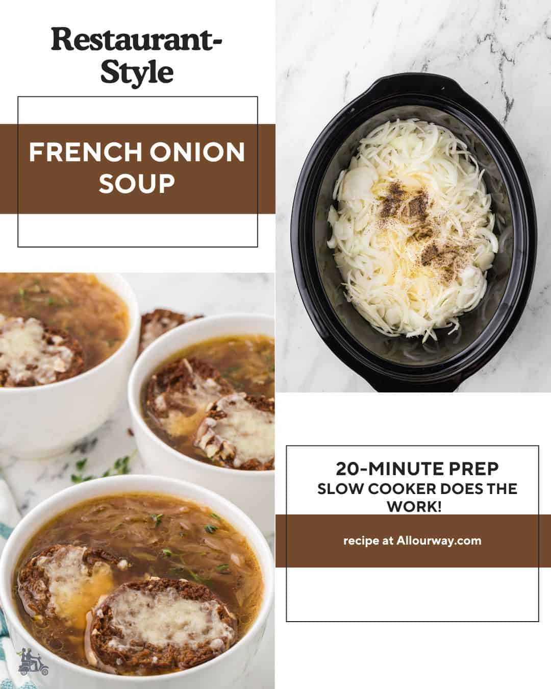 Cozy Slow Cooker French Onion Soup with Cheesy Gruyere Toast