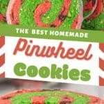 Easy holiday pinwheel cookies with a colorful spiral design and classic Christmas flavors.