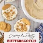 Creamy and fluffy caramel pudding with gingersnap crumbles between layers.