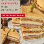 Make-ahead Italian deli sandwich for a crowd, perfect for celebrating New Orleans style party.