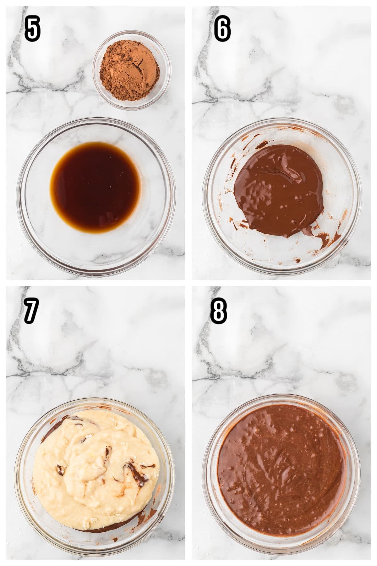 Second set of instructions for making the easy Tiramisu quick bread.