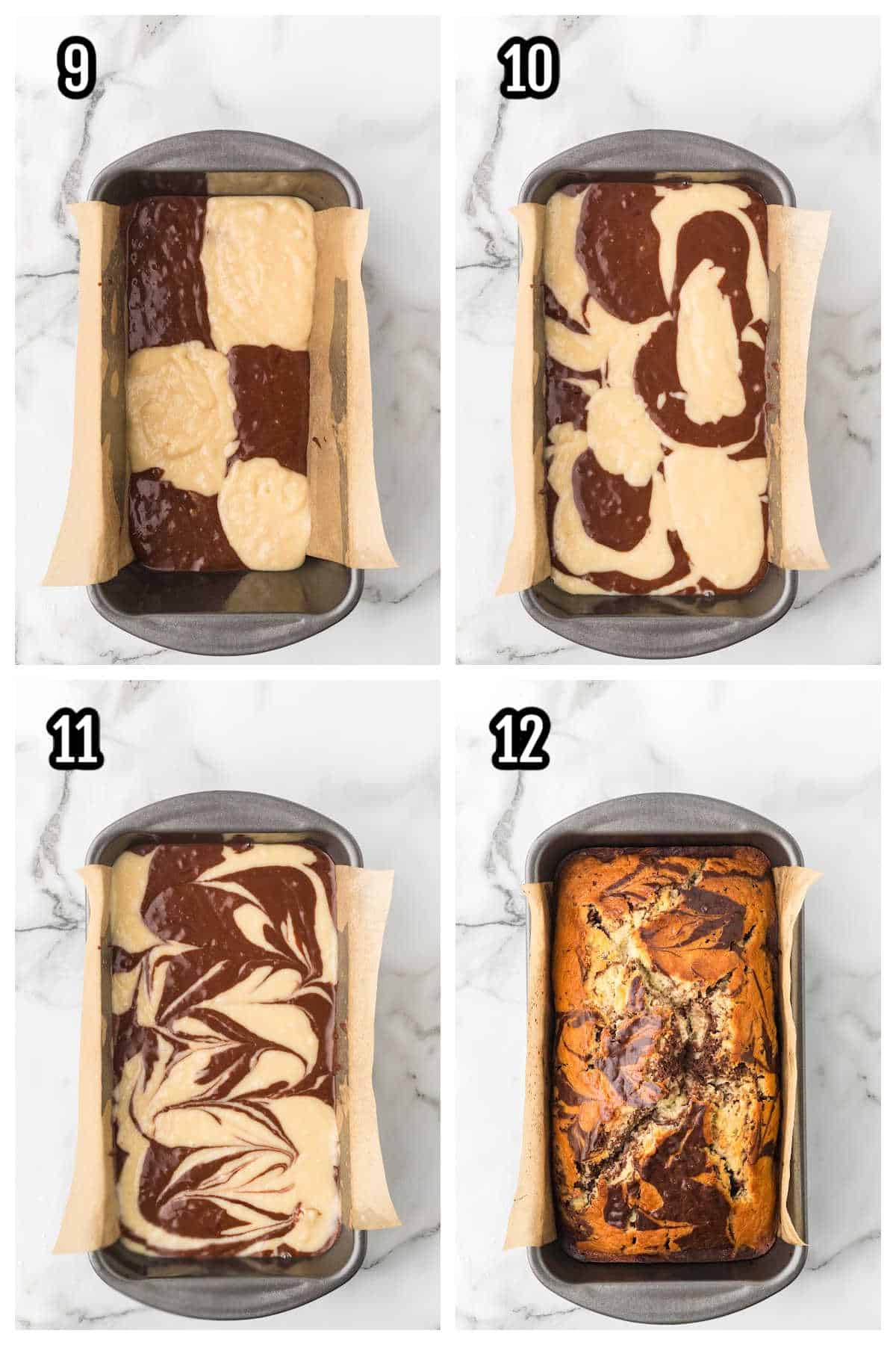 Third set of instructions for making the quick sweet coffee loaf bread.