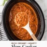 Homemade Bolognese sauce made easy by using a slow cooker and keeping the kitchen cool in summer.